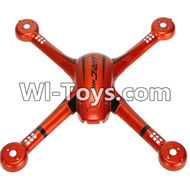 JJRC H11 H11C H11D Parts-06 Upper shell cover-Orange For JJRC H11 H11C H11D Quadcopter Spare parts,RC drone Parts,2.4G UFO Parts